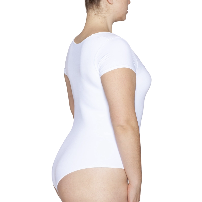 MONARCH - BODY MANGA CORTA ESCOTE CUADRADO BLANCO - 4
