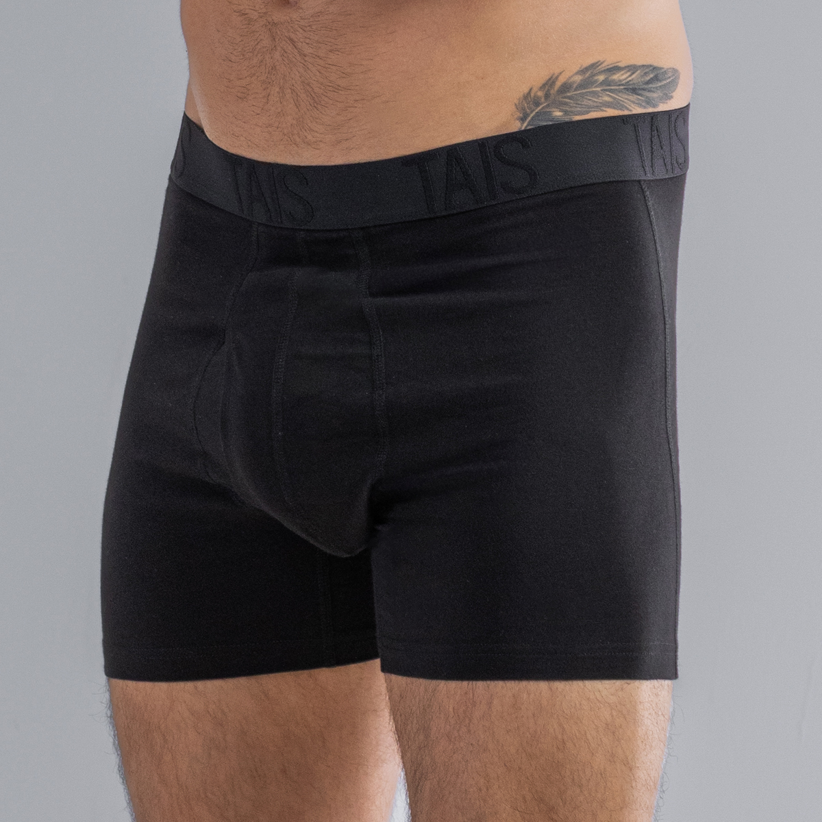 2 UNIDADES BOXER LARGO LISO EN COLOR NEGRO HAPPY BOOLLS - 2