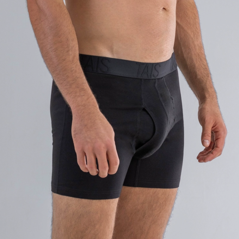 2 UNIDADES BOXER MEDIO LISO EN COLOR NEGRO HAPPY BOOLLS - 2