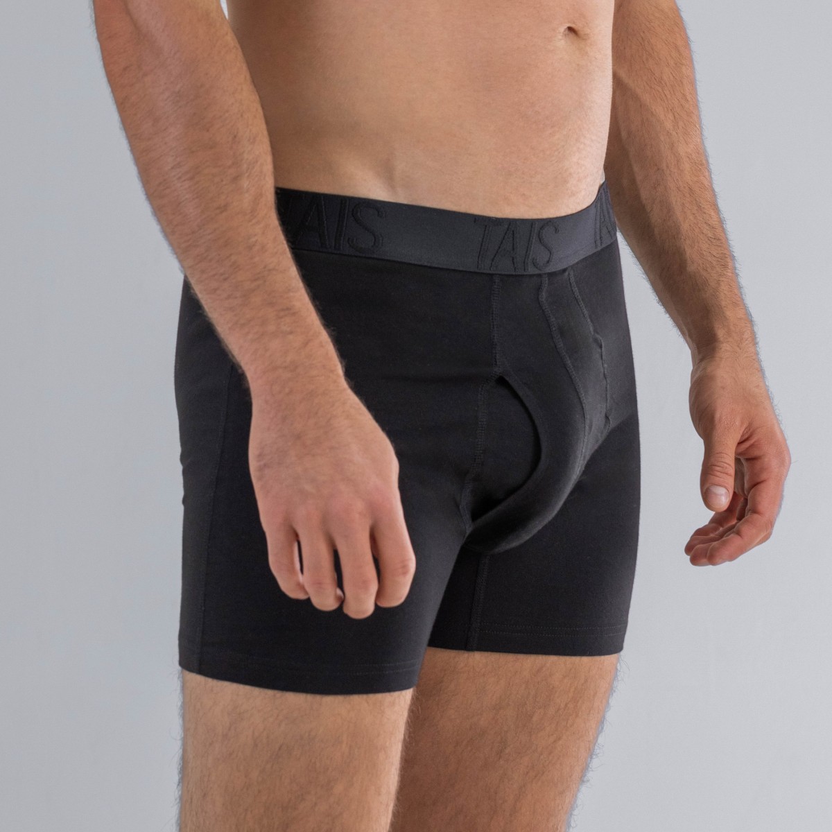 2 UNIDADES BOXER MEDIO LISO EN COLOR NEGRO HAPPY BOOLLS - 2