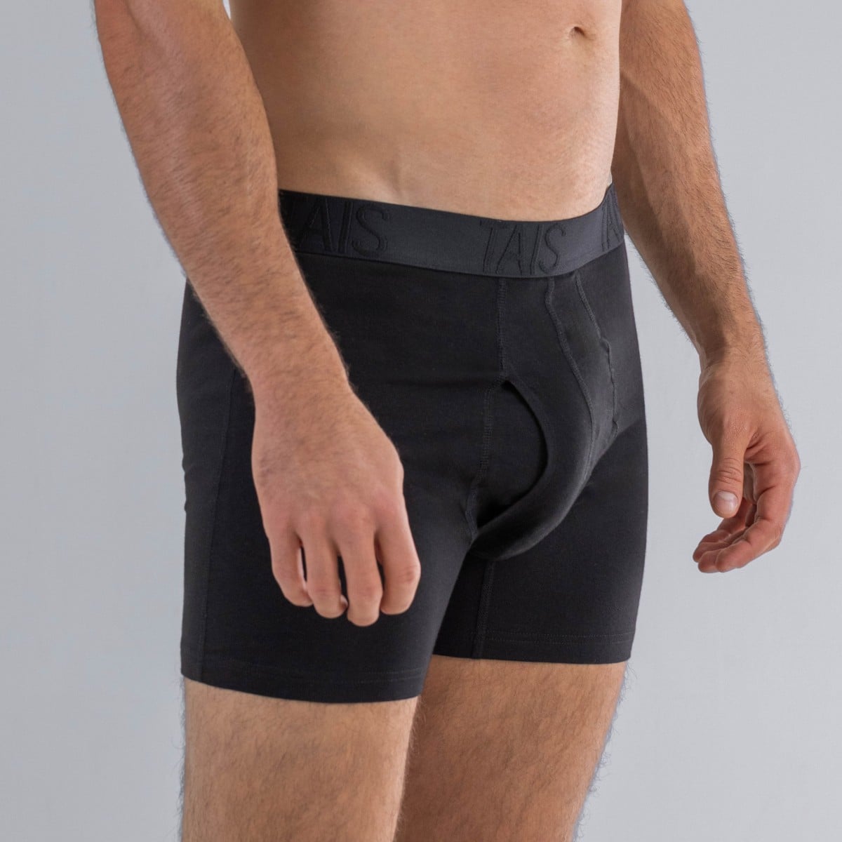 2 UNIDADES BOXER MEDIO LISO EN COLOR NEGRO HAPPY BOOLLS - 2