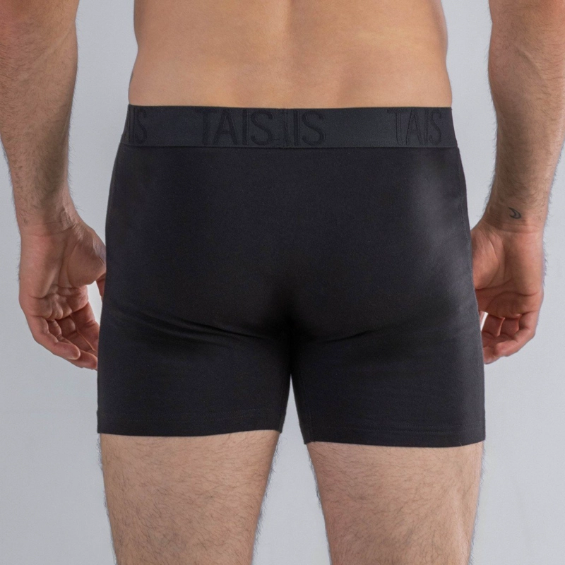 2 UNIDADES BOXER MEDIO LISO EN COLOR NEGRO HAPPY BOOLLS - 3