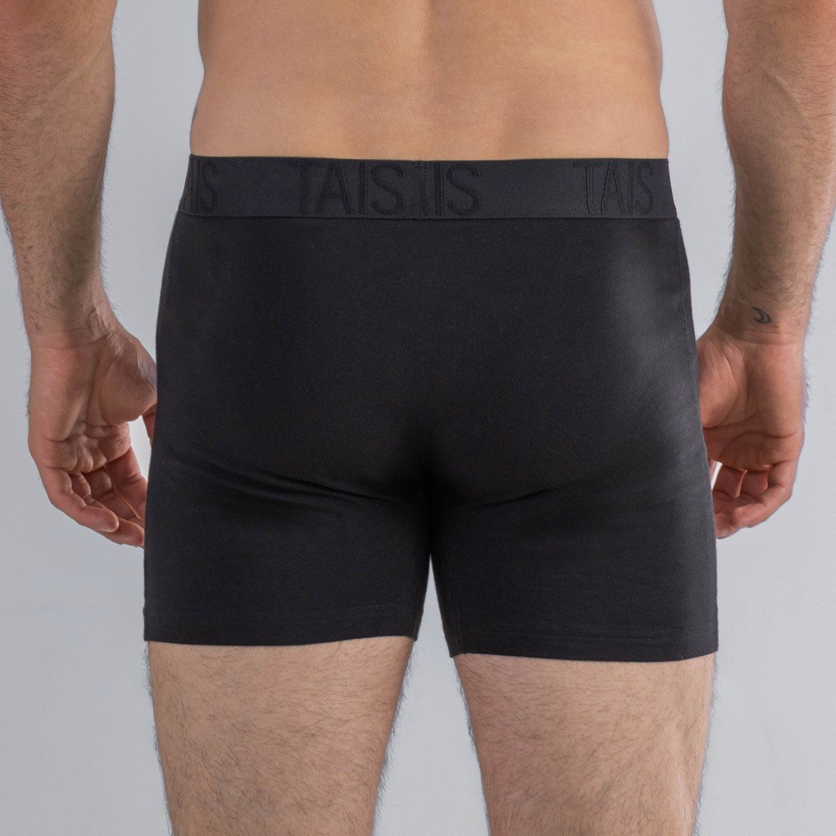 2 UNIDADES BOXER MEDIO LISO EN COLOR NEGRO HAPPY BOOLLS - 3