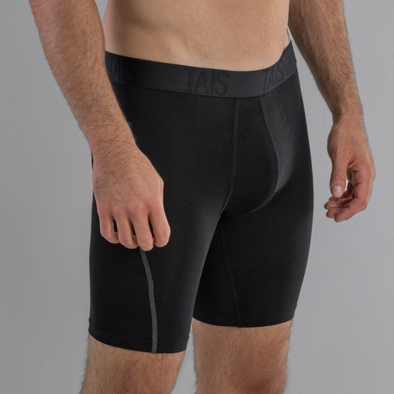 2 UNIDADES BOXER LARGO SPORT LISO EN COLOR NEGRO HAPPY BOOLLS - 2