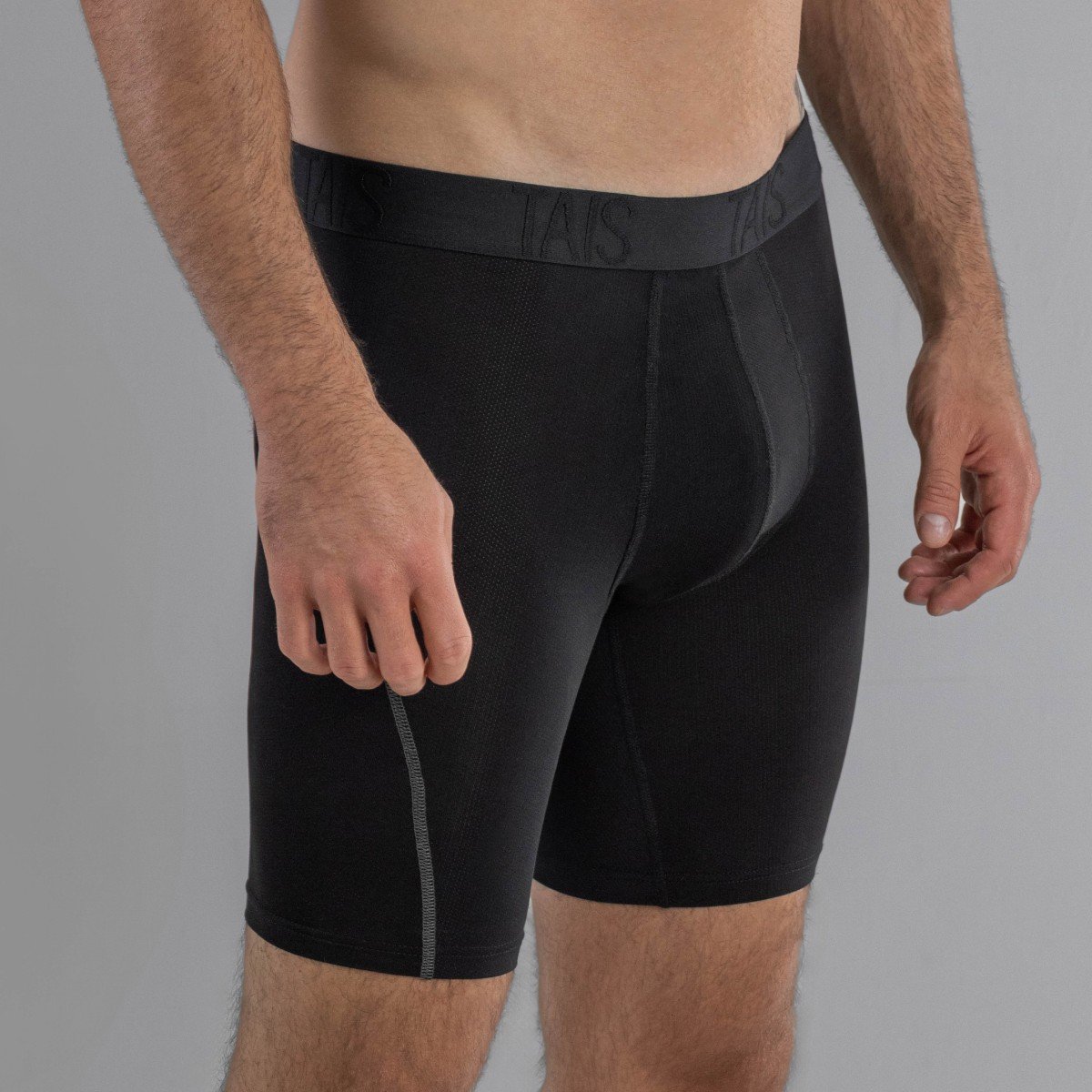 2 UNIDADES BOXER LARGO SPORT LISO EN COLOR NEGRO HAPPY BOOLLS - 2