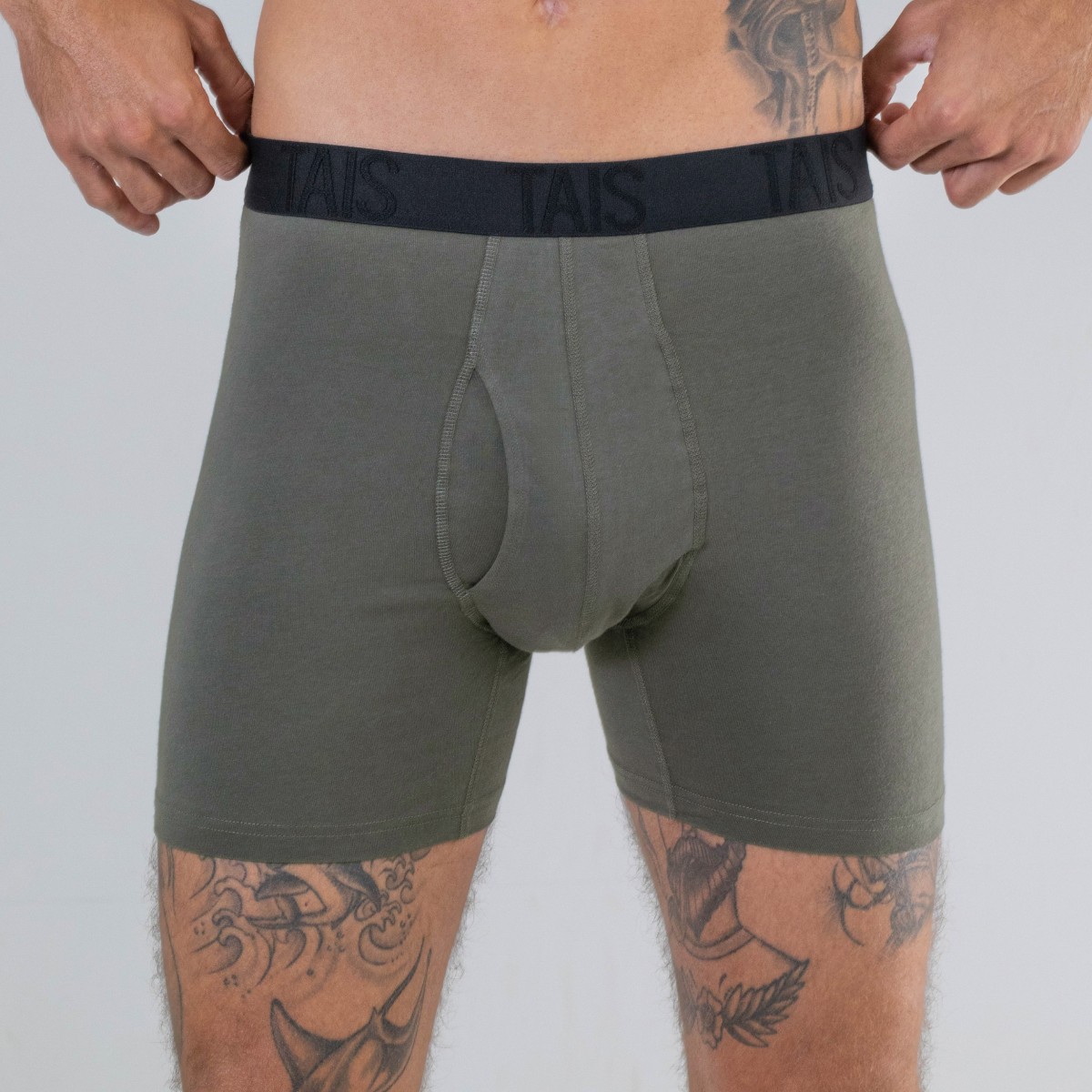 2 UNIDADES BOXER MEDIO LISO MARENGO HAPPY BOOLLS - 1