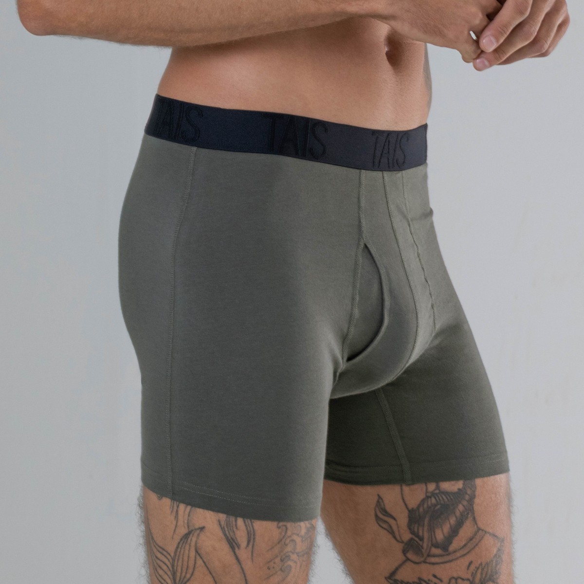 2 UNIDADES BOXER MEDIO LISO MARENGO HAPPY BOOLLS - 2