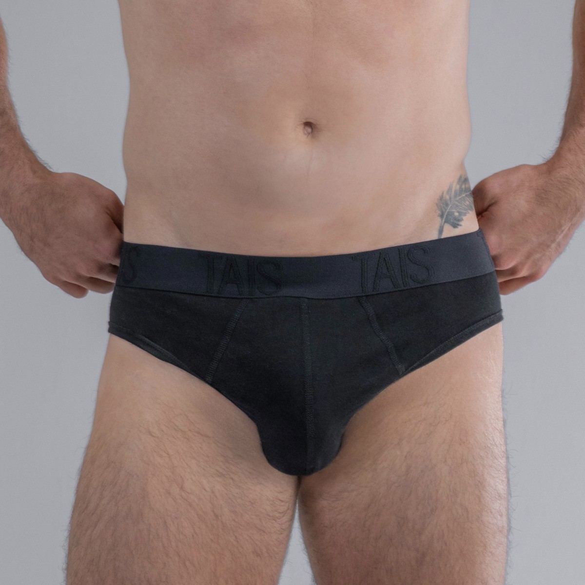 2 UNIDADES SLIP COTTON SPANDEX EN COLOR NEGRO HAPPY BOOLLS - 1
