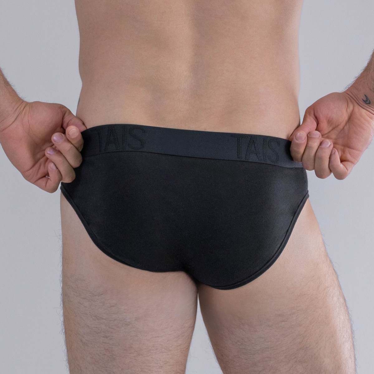 2 UNIDADES SLIP COTTON SPANDEX EN COLOR NEGRO HAPPY BOOLLS - 3