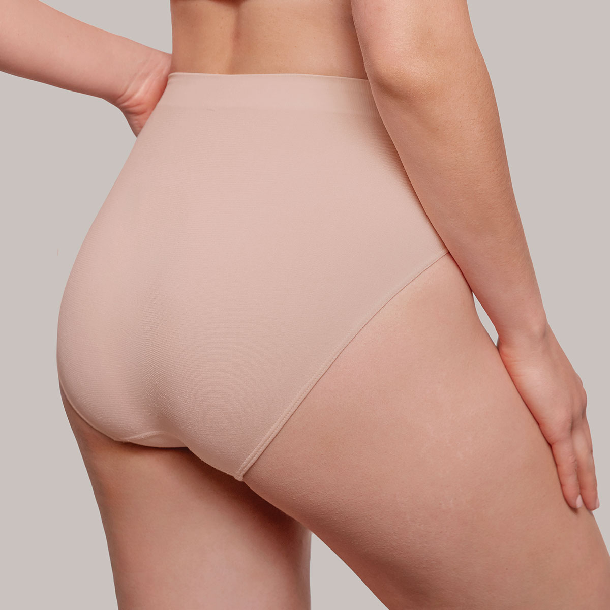 PACK CALZÓN ALTO MICROFIBRA NUDE MONARCH - 1