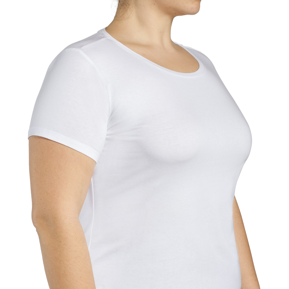 CAMISETA ALGODÓN CUELLO POLO MANGA CORTA EN COLOR BLANCO MONARCH - 1