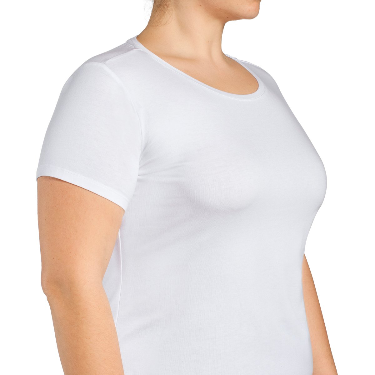 CAMISETA ALGODÓN CUELLO POLO MANGA CORTA EN COLOR BLANCO MONARCH - 1