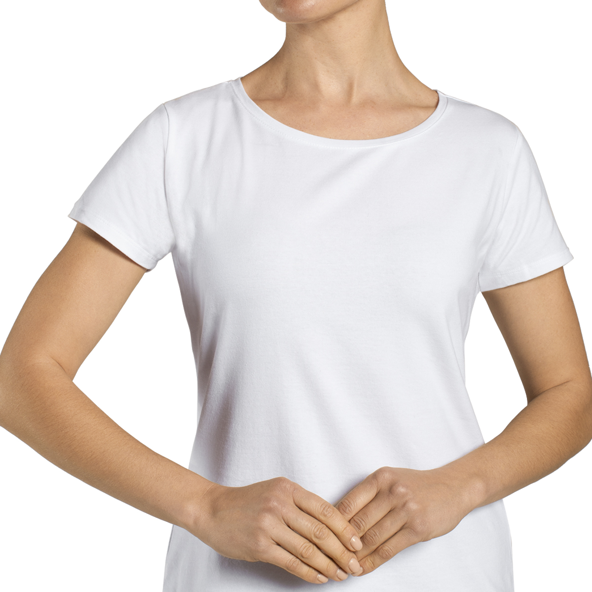 CAMISETA ALGODÓN CUELLO POLO MANGA CORTA EN COLOR BLANCO MONARCH - 2