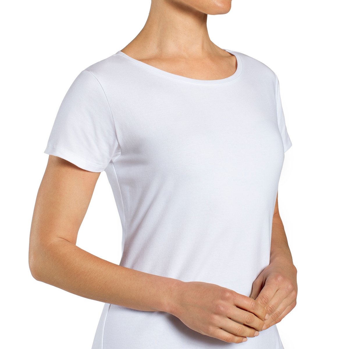 CAMISETA ALGODÓN CUELLO POLO MANGA CORTA EN COLOR BLANCO MONARCH - 5