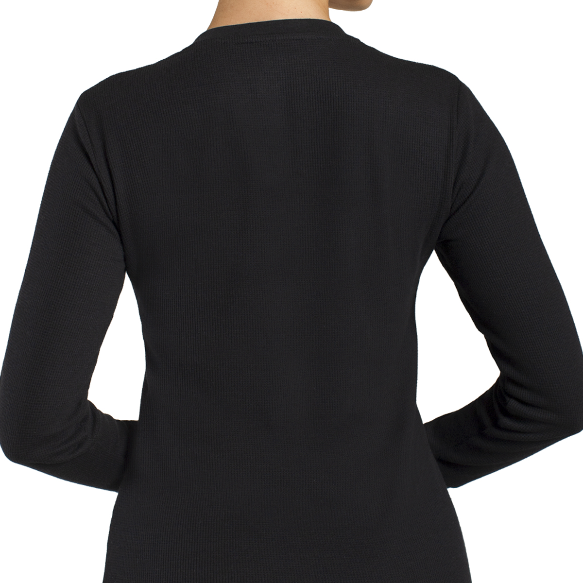 CAMISETA TERMICA MICROPANAL CUELLO V EN COLOR NEGRO MONARCH - 2