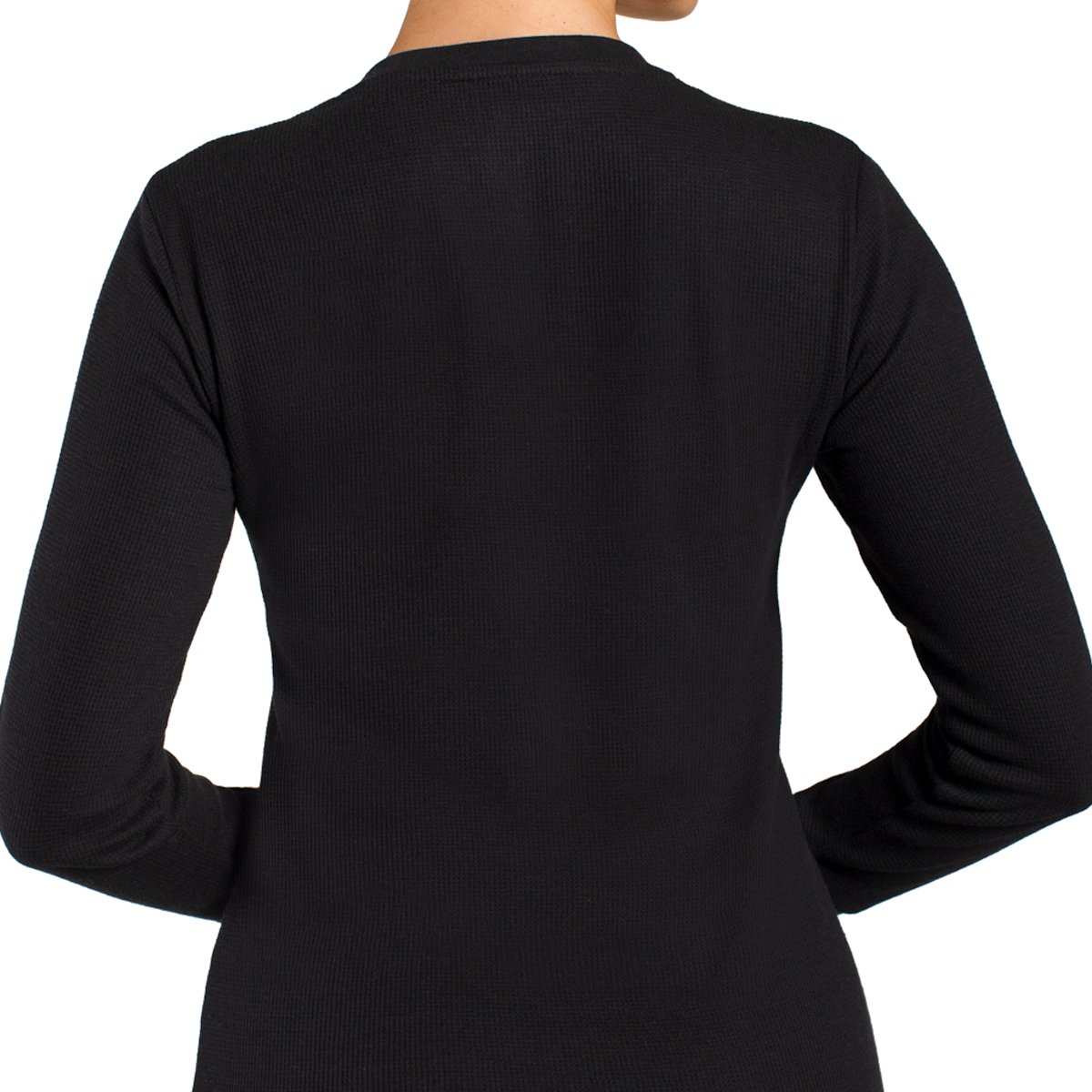 CAMISETA TERMICA MICROPANAL CUELLO V EN COLOR NEGRO MONARCH - 2