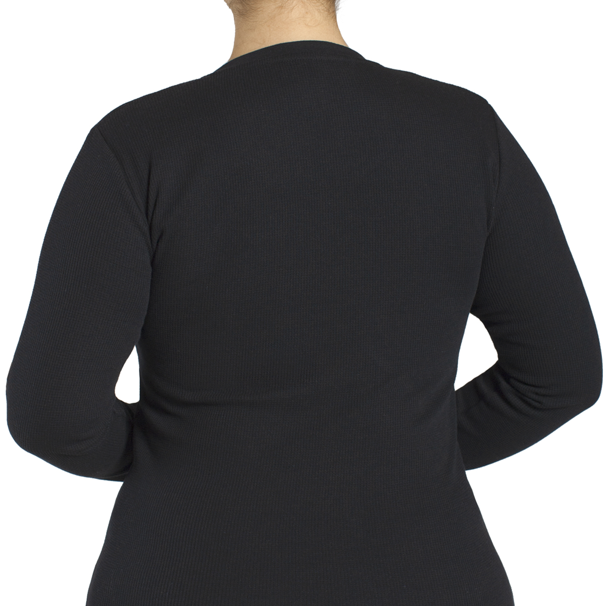 CAMISETA TERMICA MICROPANAL CUELLO V EN COLOR NEGRO MONARCH - 6