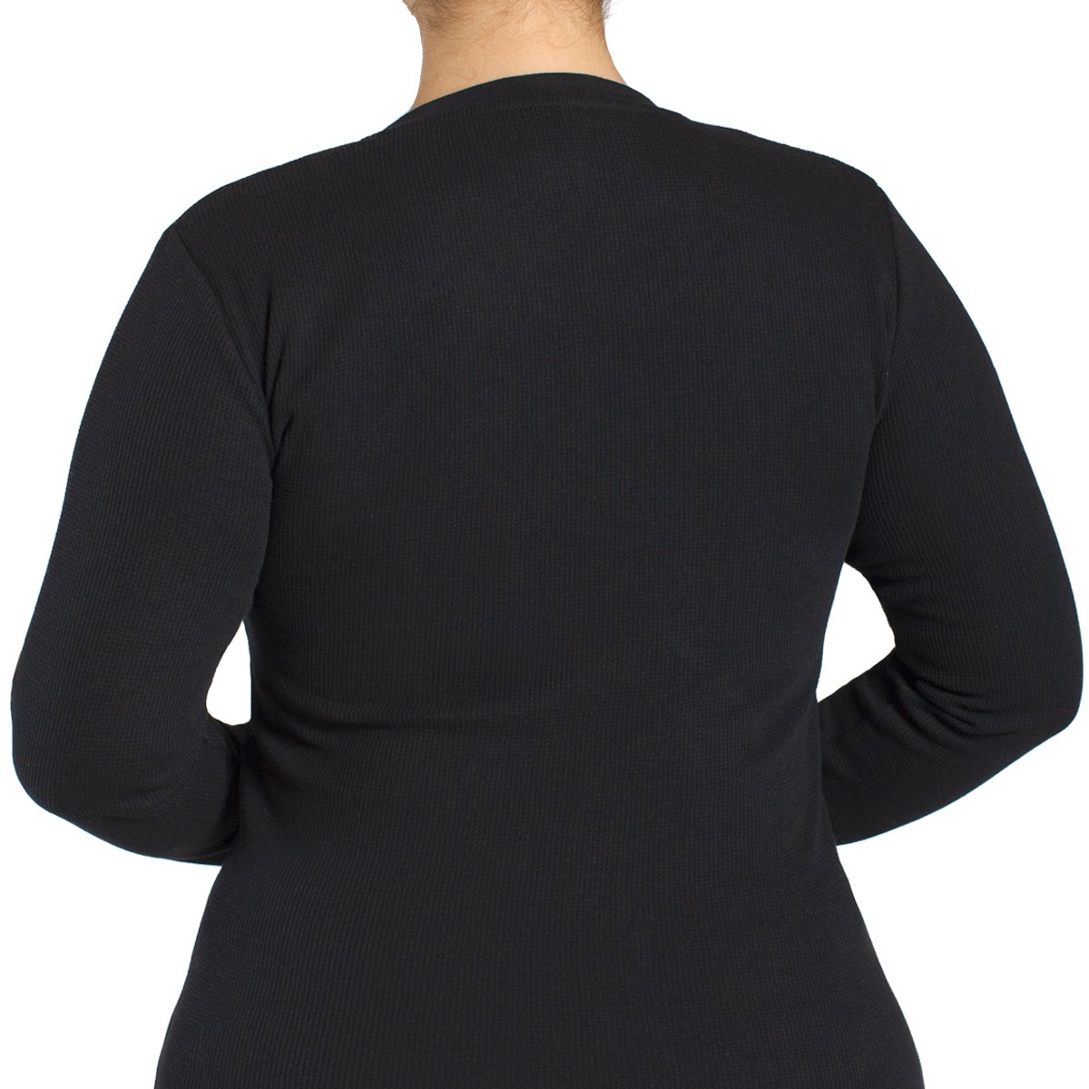 CAMISETA TERMICA MICROPANAL CUELLO V EN COLOR NEGRO MONARCH - 6