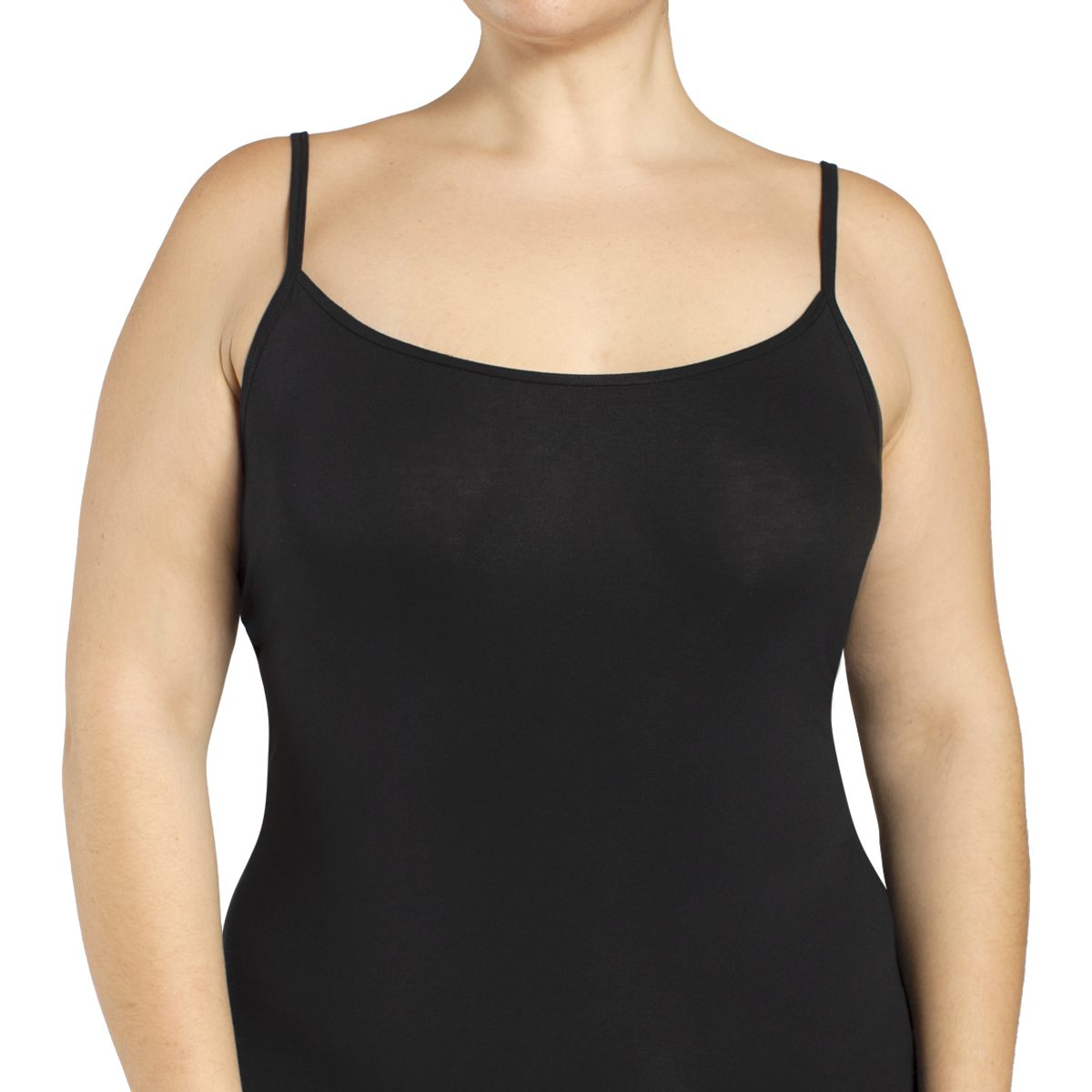 CAMISETA ALGODÓN SPANDEX PABILO EN COLOR NEGRO MONARCH - 1