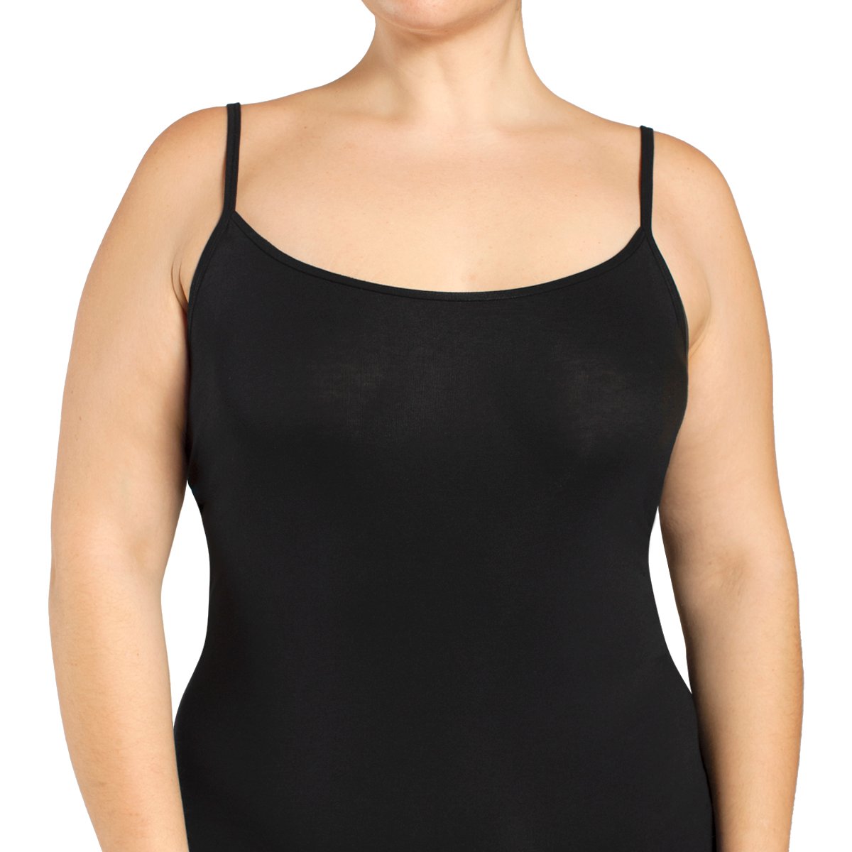CAMISETA ALGODÓN SPANDEX PABILO EN COLOR NEGRO MONARCH - 1