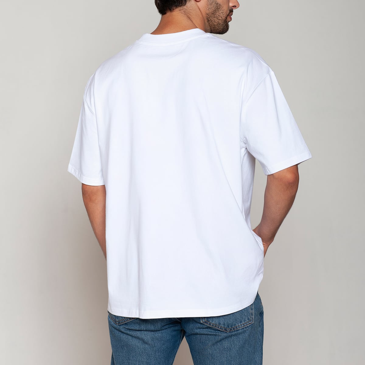 POLERA ALGODÓN OVERSIZE EN COLOR BLANCO TAIS - 2