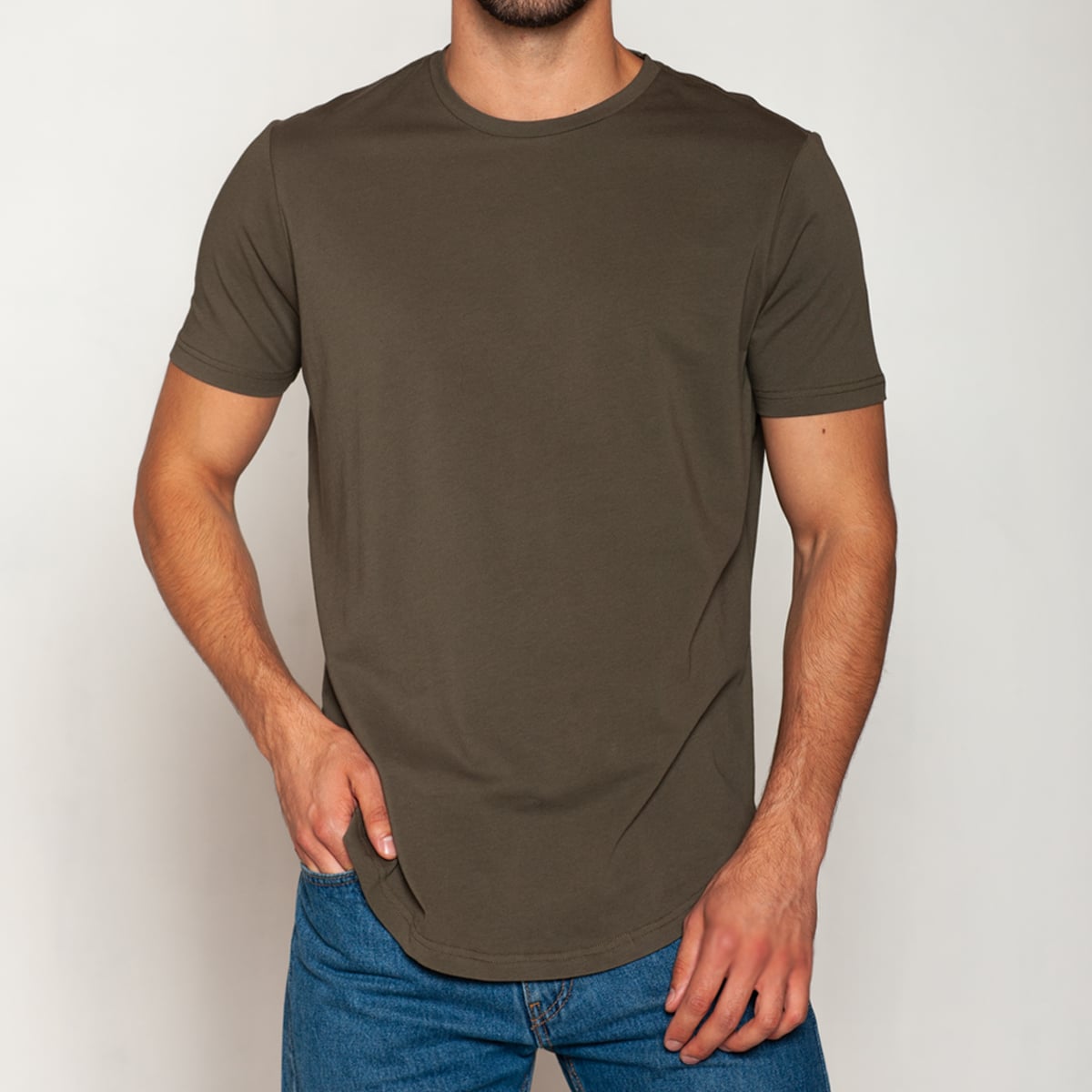 POLERA ALGODÓN REGULAR FIT VERDE TAIS - 1