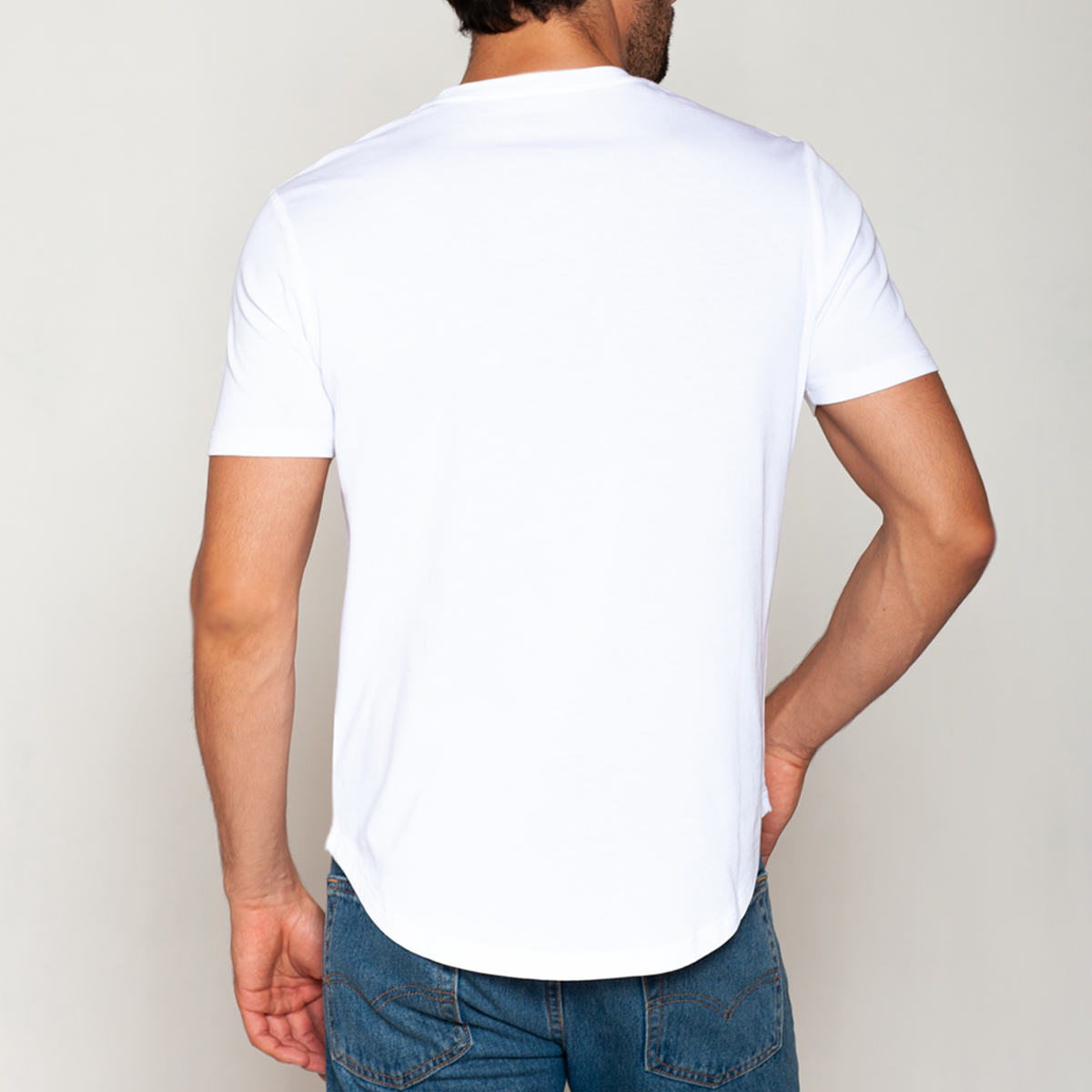 POLERA ALGODÓN REGULAR FIT EN COLOR BLANCO TAIS - 2