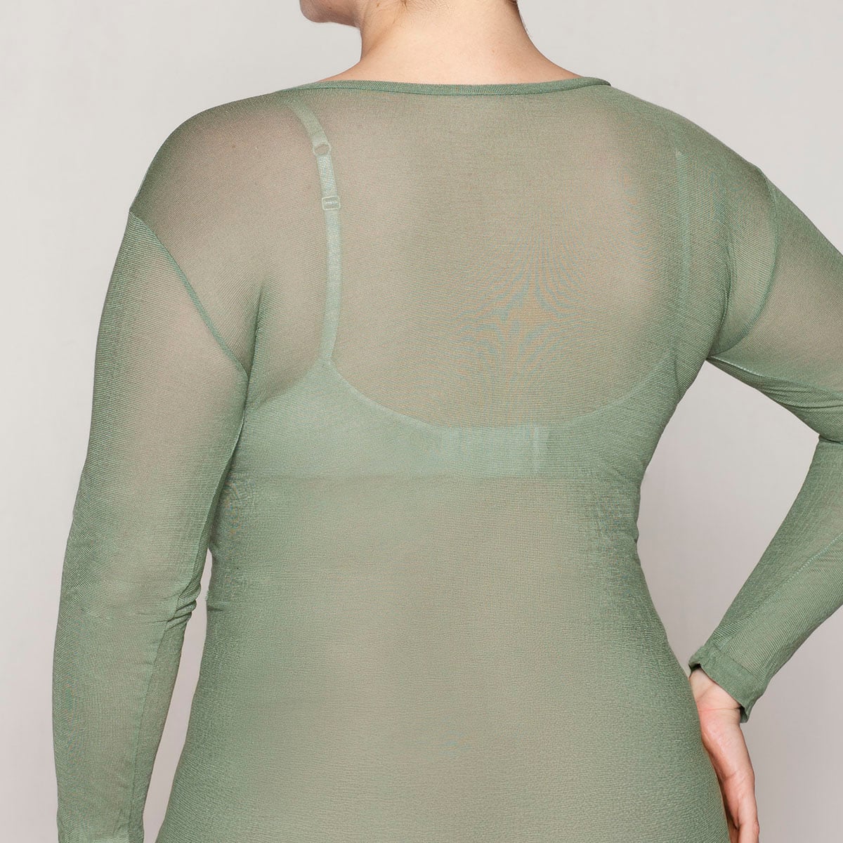 POLERA SKIN TOP ESCOTE V VERDE LASST - 3