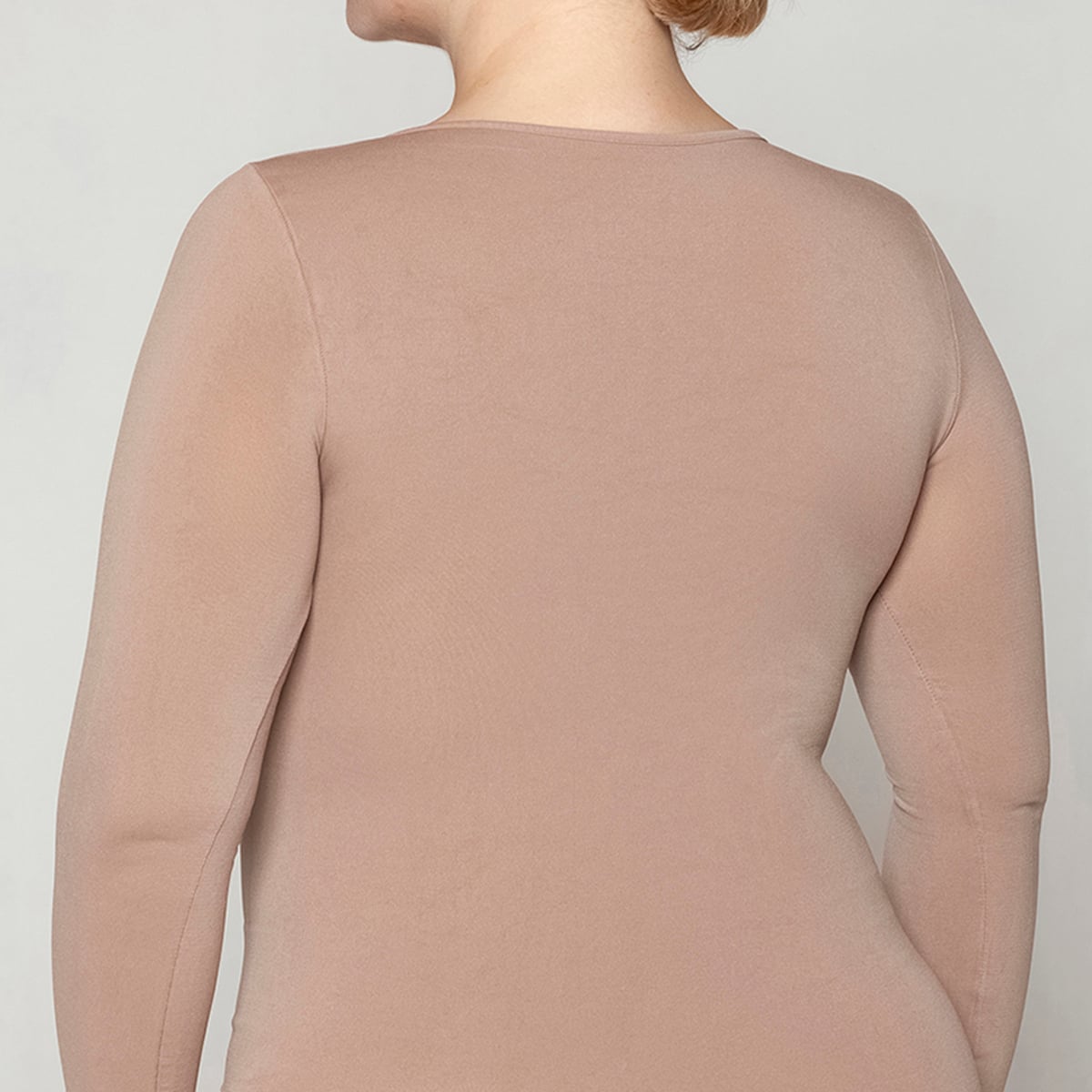 POLERA ESENCIAL MANGA LARGA NUDE MONARCH - 4