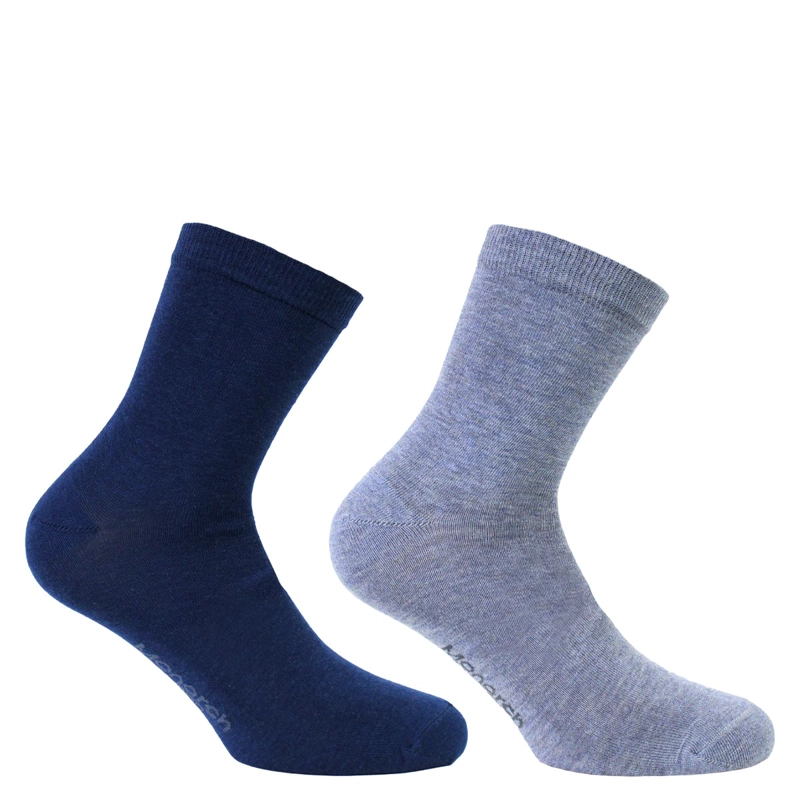 2 PARES CALCETIN BAMBOO BASIC LISO 2/4 MONARCH - 1