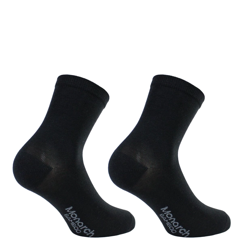 2 PARES CALCETIN BAMBOO BASIC LISO 2/4 MONARCH - 2