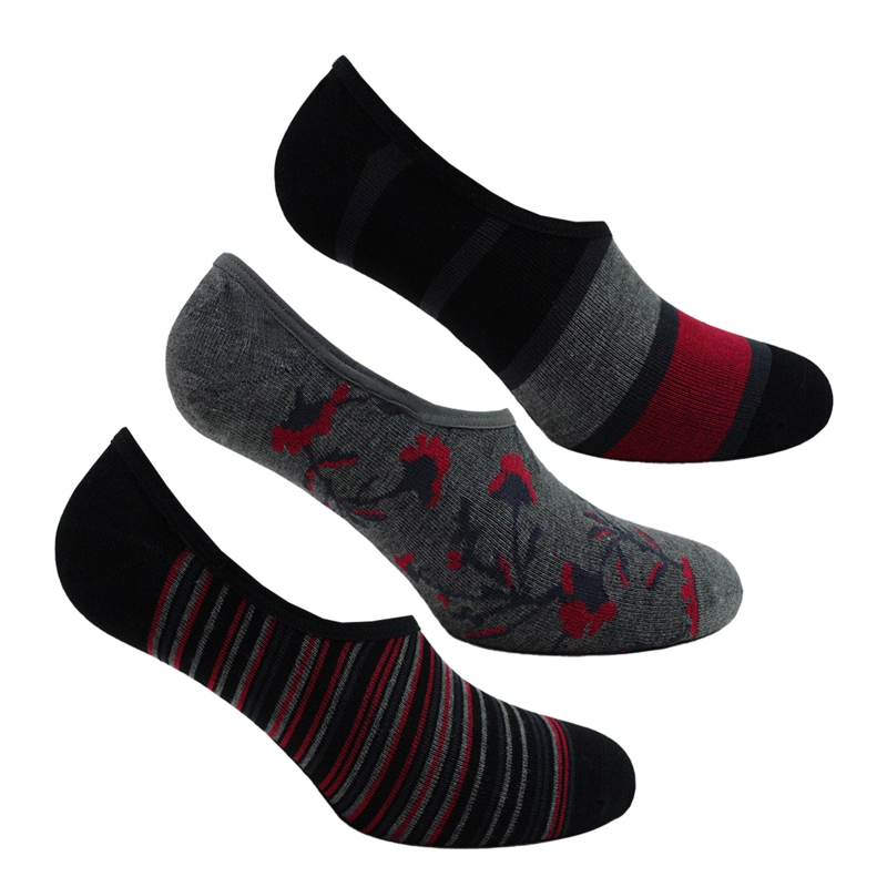 3 PARES CALCETIN BAMBOO MULTIRAYA PERUGGI - 1