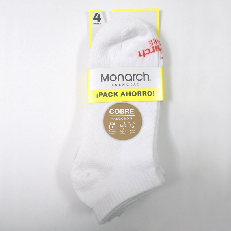4 PARES CALCETIN COBRE ALGODON MONARCH - 2