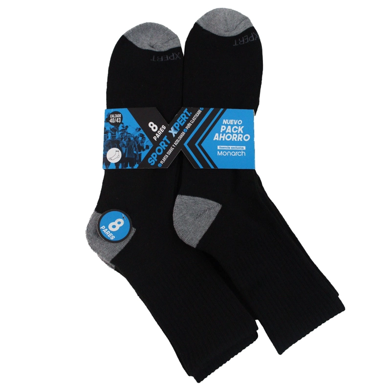 8 PARES CALCETIN SPORT XPERT 2/4 MONARCH - 2