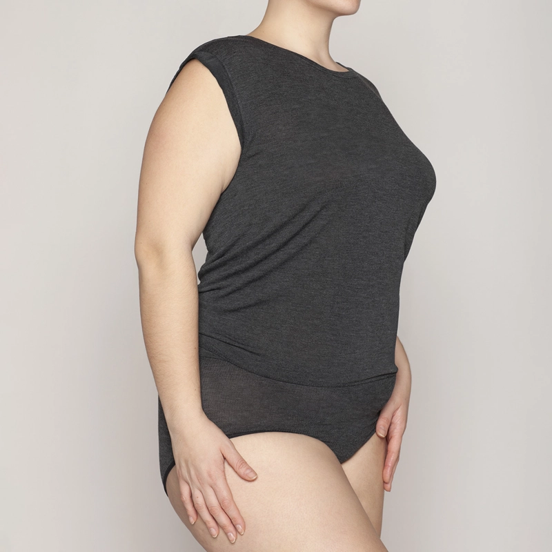 POLERA ESTILO BODY HOLGADO SIN MANGA LASST - 5