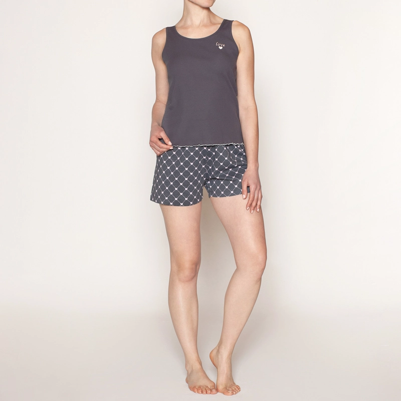 PIJAMA MUJER 2 PZAS MUSCULOSA MONARCH - 1