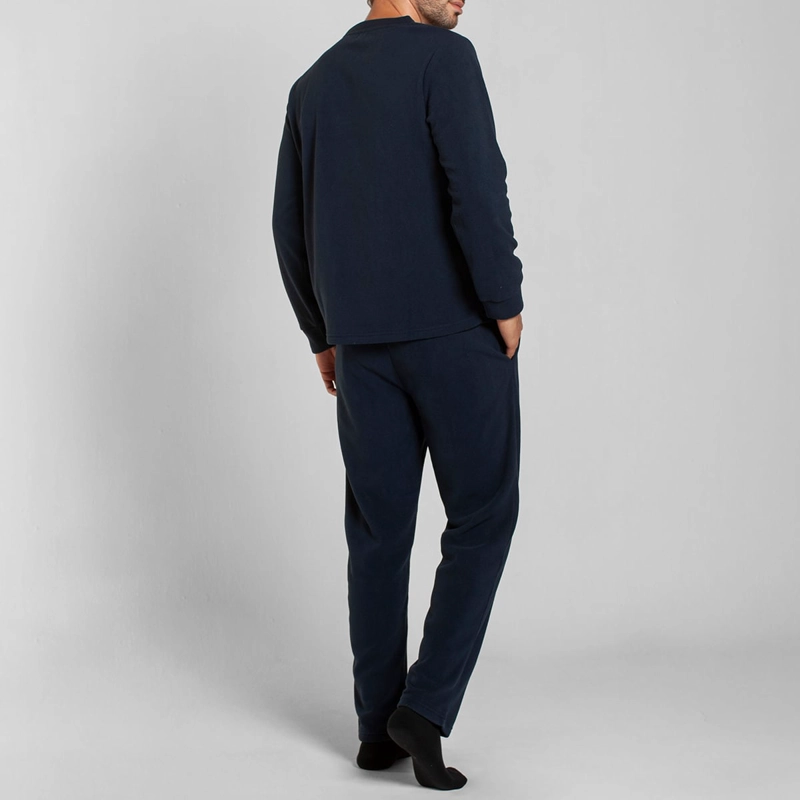 PIJAMA POLAR MANGA LARGA PANTALON LISO HOMBRE MONARCH - 2