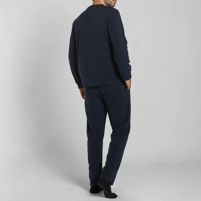 PIJAMA POLAR MANGA LARGA PANTALON LISO HOMBRE MONARCH - 2