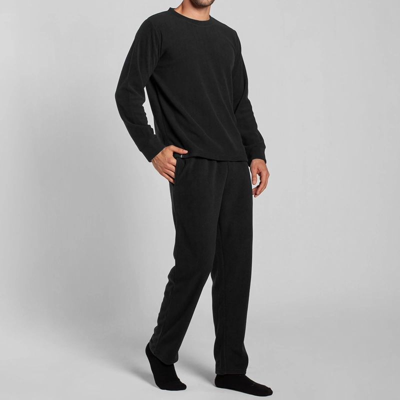PIJAMA POLAR MANGA LARGA PANTALON LISO HOMBRE MONARCH - 2