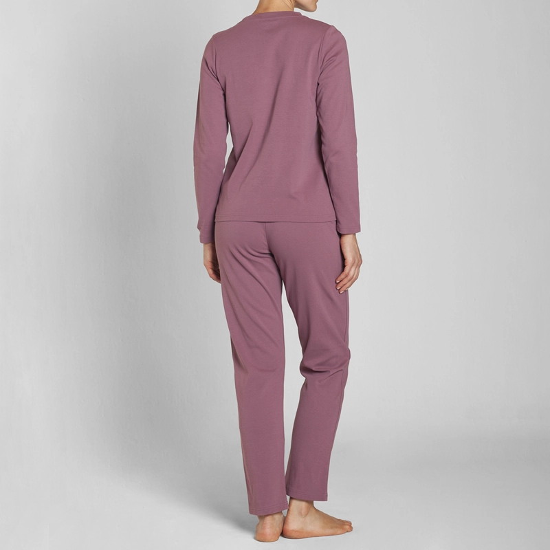 PIJAMA ALGODON ESTAMPADO PANTALON LISO MUJER MONARCH - 2