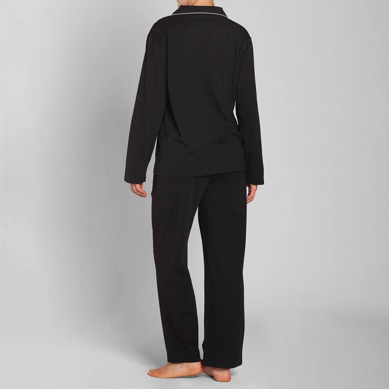 PIJAMA ALGODON ABOTONADO PANTALON LISO MUJER MONARCH - 2