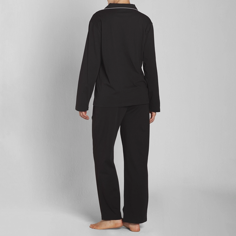 PIJAMA ALGODON ABOTONADO PANTALON LISO MUJER MONARCH - 2