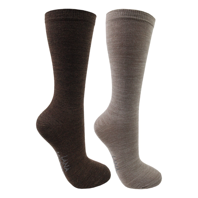 2 PARES CALCETIN LANA MERINO LISA LARGO 3/4 MONARCH - 1