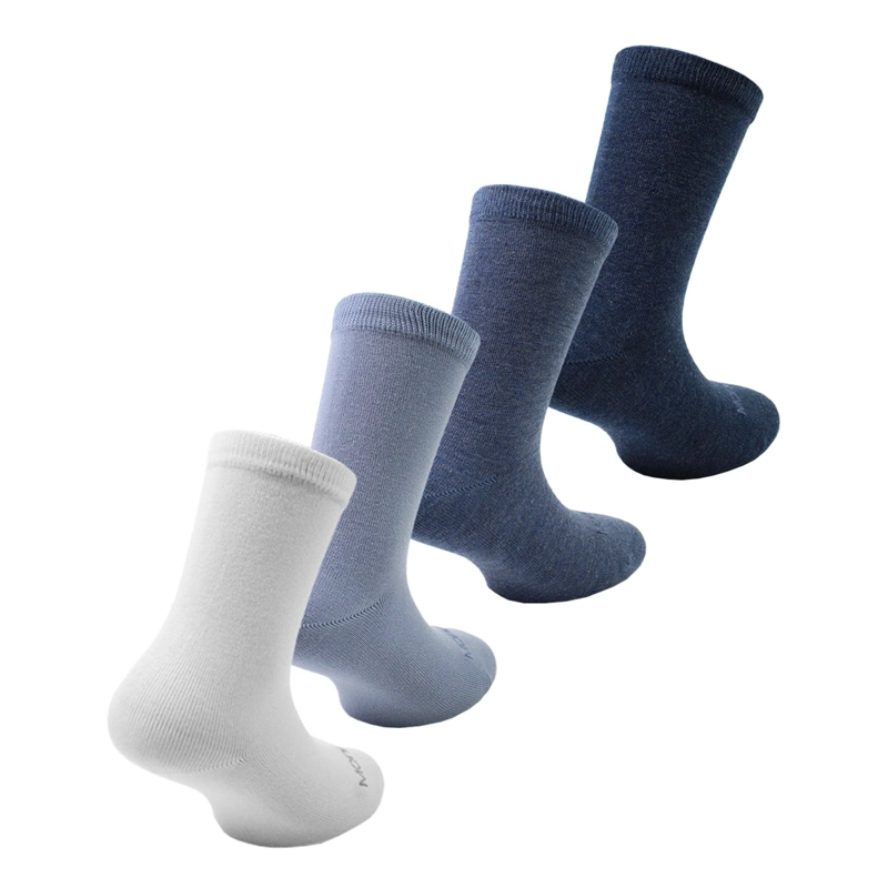 4 PARES CALCETIN BAMBOO PUÑO SUAVE KIDS LARGO 2/4 MONARCH - 3