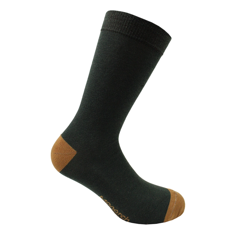 CALCETIN BAMBOO PUNTO TALON LARGO AMERICANO MONARCH - 1
