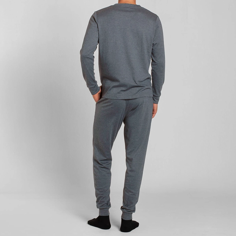 PIJAMA ALGODON MANGA LARGA PANTALON LISO HOMBRE MONARCH - 2