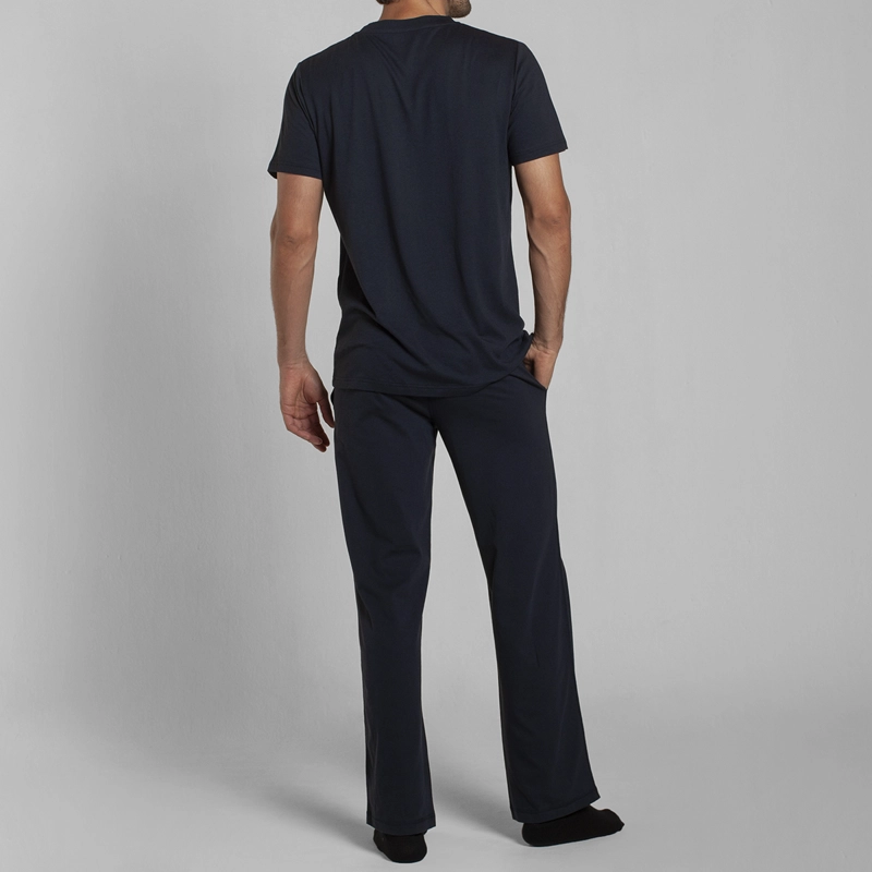 PIJAMA ALGODON/MODAL M/C PANTALON LAZO HOMBRE MONARCH - 2