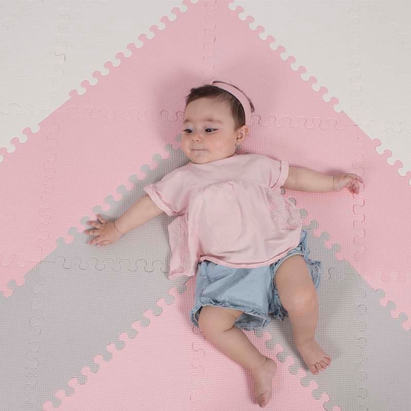 ALFOMBRA BRIC BEBÉ GOMA EVA 140 X 170 CM ROSADO - 1