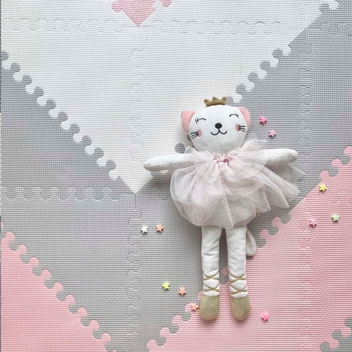 ALFOMBRA BRIC BEBÉ GOMA EVA 140 X 140 CM ROSADO - 1