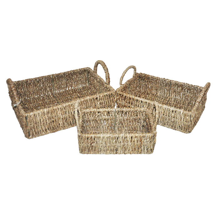 CESTAS SEAGRASS SET DE 3 BRIC - 1